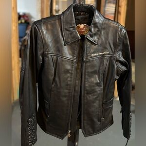 Harley-Davidson Women's Sleek Black Leather Jacket